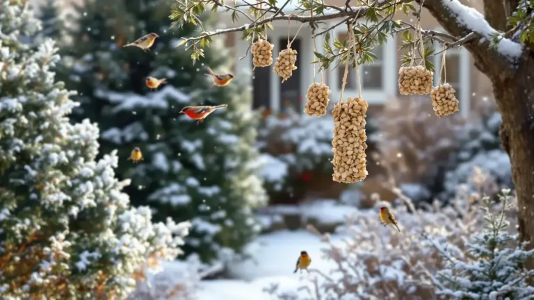 Ten łatwy do wykonania domowy smakołyk przyciąga ptaki do zimowego ogrodu często opustoszałego