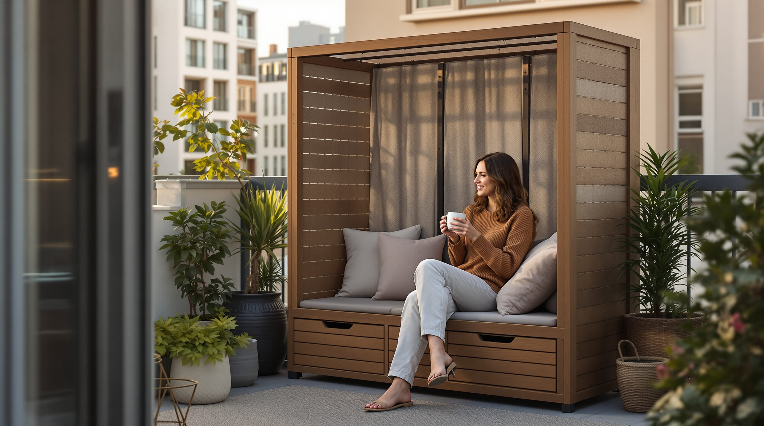 Nie pozwalaj ciekawskim sąsiadom zaglądać: odkryj trik IKEA 3-w-1, który odmieni Twój balkon lub ogród bez remontu.