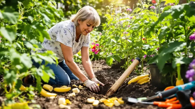 W ogrodzie zakopanie 5 bananów w tym miejscu skutecznie pobudza wzrost roślin