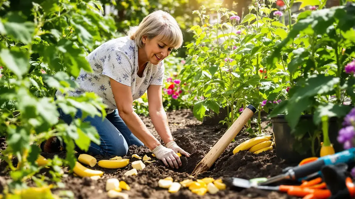 W ogrodzie zakopanie 5 bananów w tym miejscu skutecznie pobudza wzrost roślin