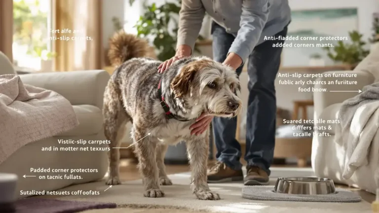 Te proste wskazówki mogą odmienić życie starszego psa, który często się uderza podczas starzenia