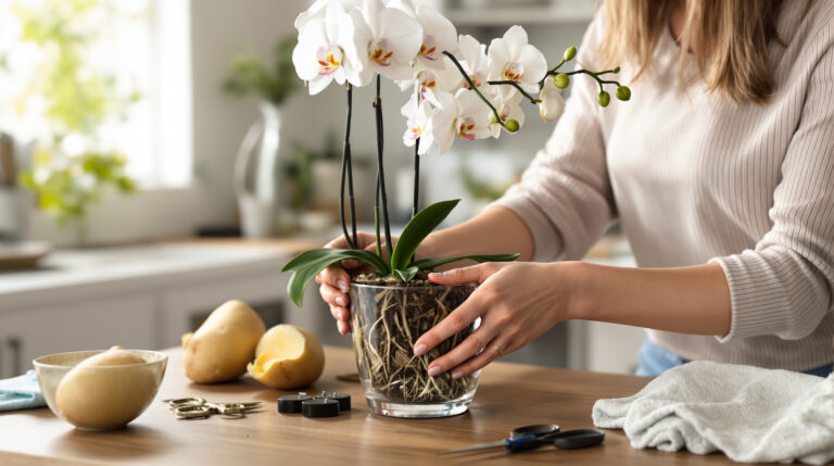 Zostałeś wprowadzony w błąd: ziemniak nie przyspiesza kwitnienia storczyków — oto metoda, która naprawdę działa.